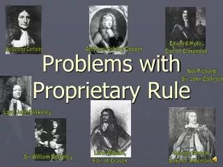 Problems with Proprietary Rule