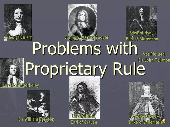 problems with proprietary rule