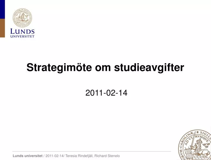 strategim te om studieavgifter