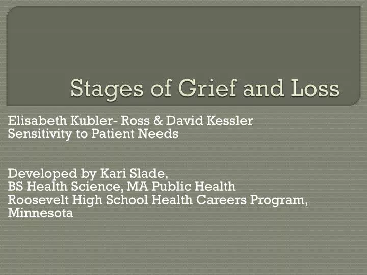 stages of grief and loss