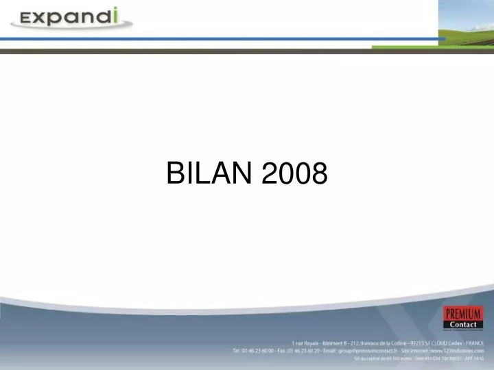 bilan 2008