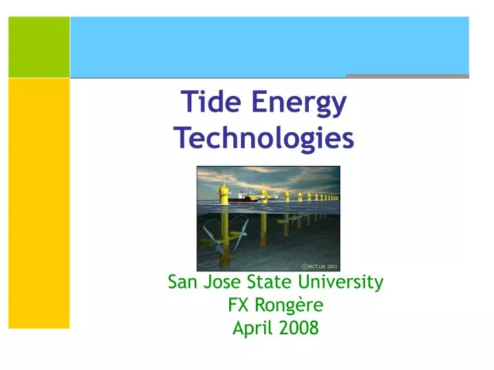 tide energy technologies
