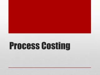 Process Costing