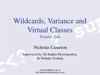 Wildcards, Variance and Virtual Classes
