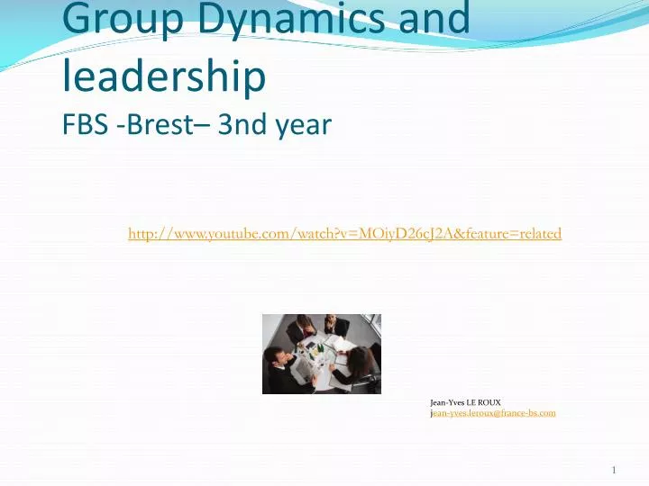 group dynamics and leadership fbs brest 3nd year