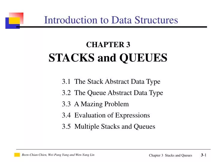 introduction to data structures