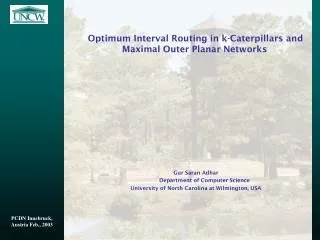 Optimum Interval Routing in k-Caterpillars and Maximal Outer Planar Networks