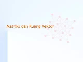 matriks dan ruang vektor