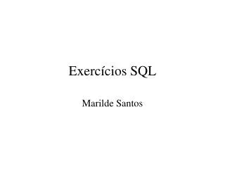 exerc cios sql