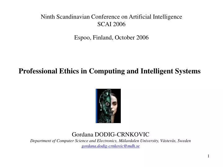 professional ethics in computing and intelligent systems