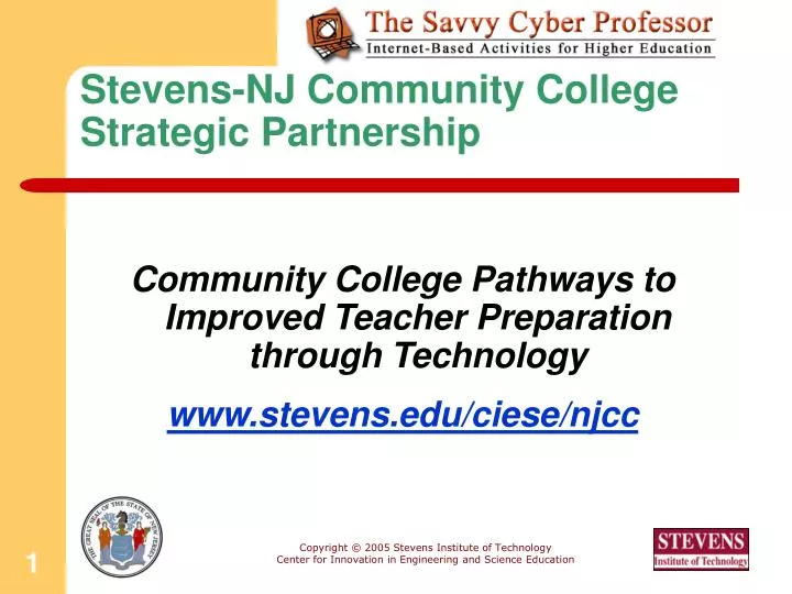 stevens nj community college strategic partnership