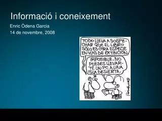 informaci i coneixement