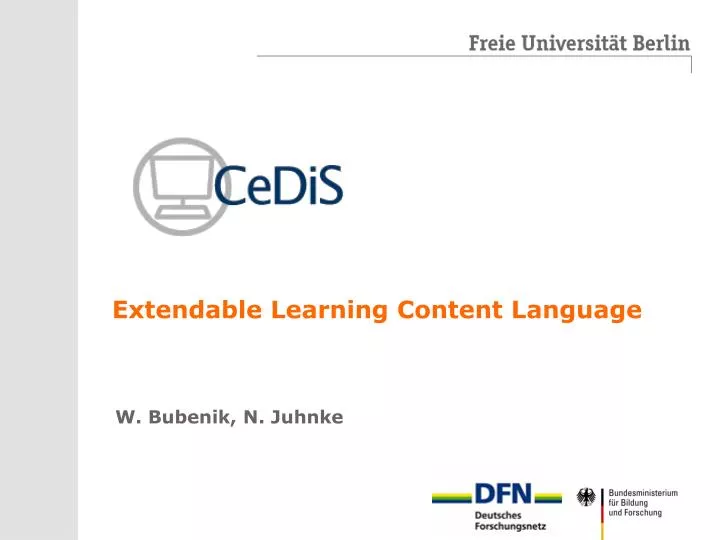 extendable learning content language