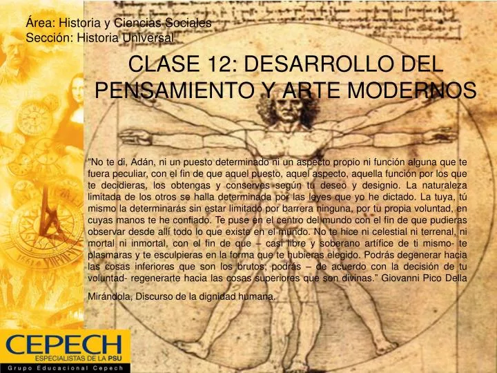 clase 12 desarrollo del pensamiento y arte modernos