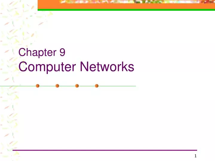 chapter 9 computer networks