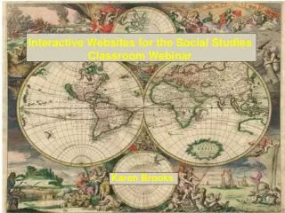 Interactive Websites for the Social Studies Classroom Webinar