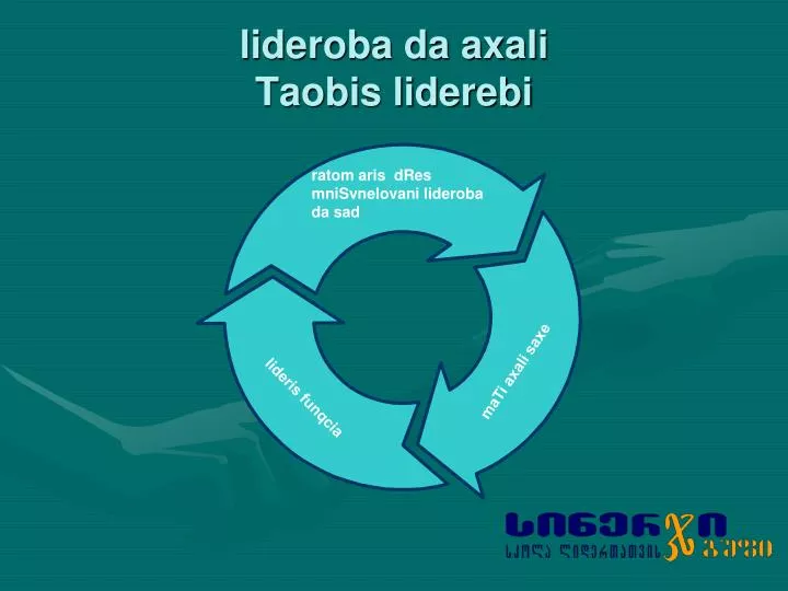 lideroba da axali taobis liderebi