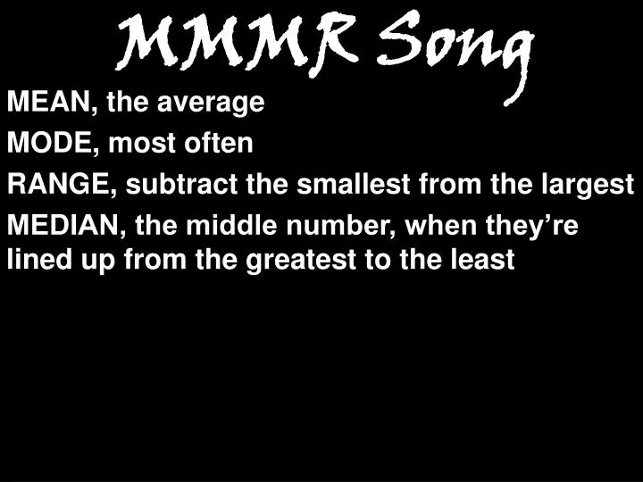 mmmr song
