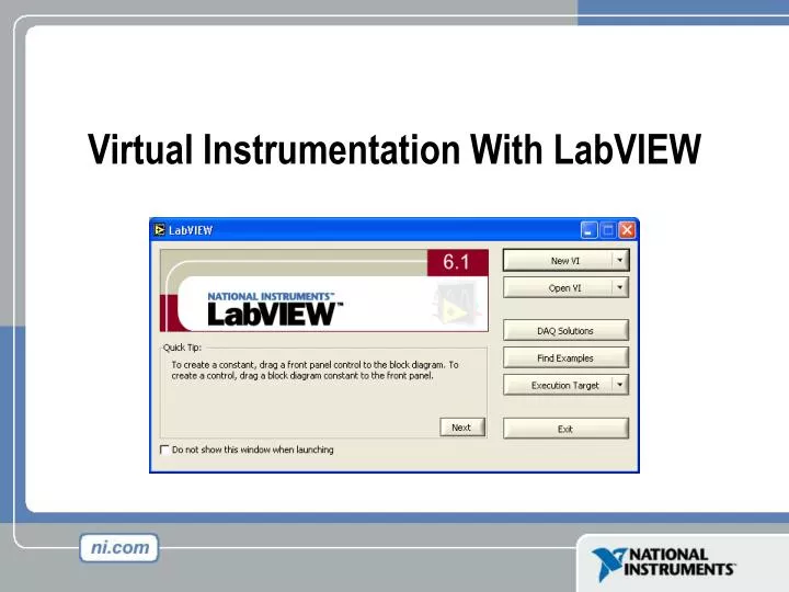 virtual instrumentation with labview