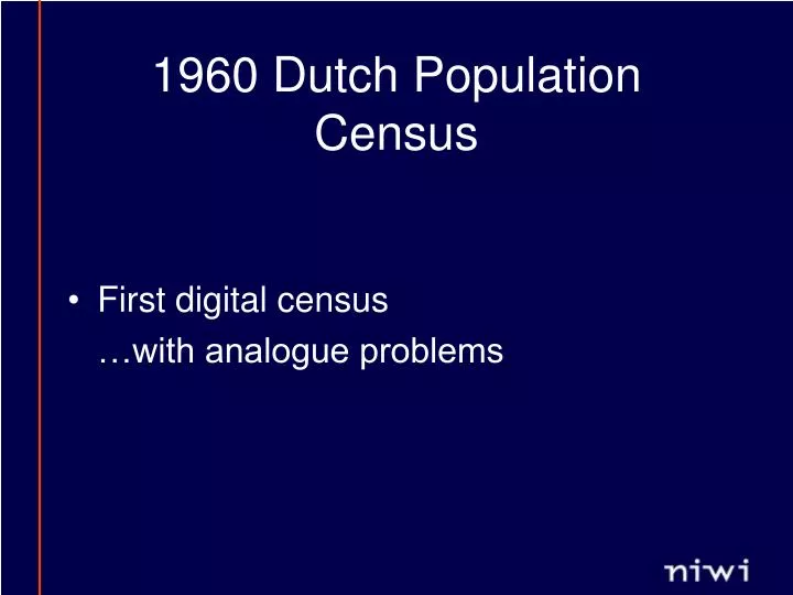 1960 dutch population census