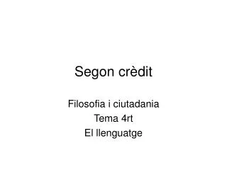segon cr dit