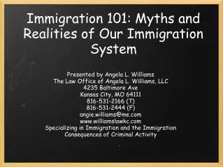Immigration 101: Myths and Realities of Our Immigration System