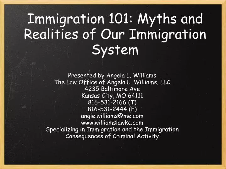 immigration 101 myths and realities of our immigration system