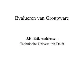 Evalueren van Groupware