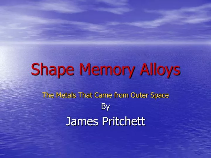 shape memory alloys