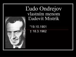 udo ondrejov vlastn m menom udov t mistr k