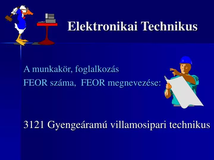 elektronikai technikus