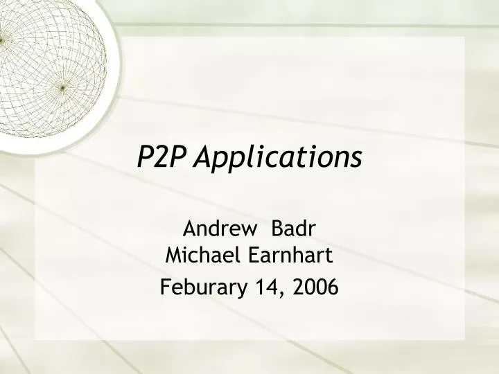 p2p applications