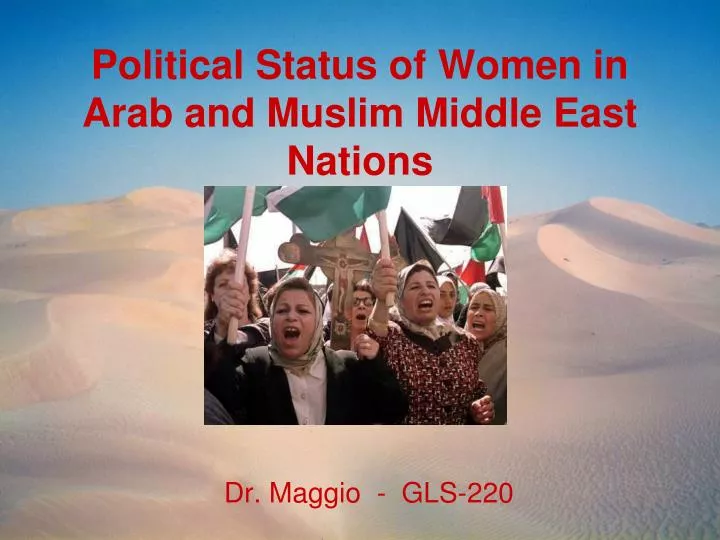 political status of women in arab and muslim middle east nations
