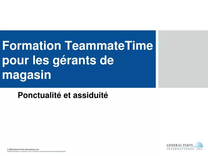 formation teammatetime pour les g rants de magasin