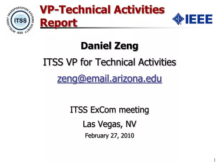 vp technical activities report