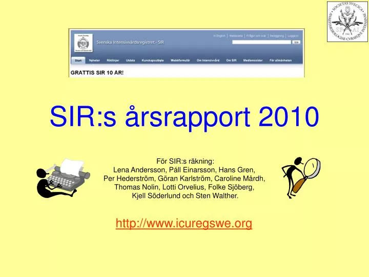 sir s rsrapport 2010
