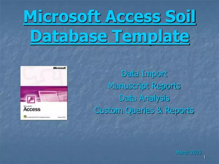 microsoft access soil database template