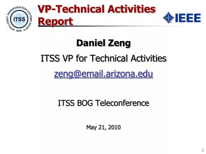 vp technical activities report