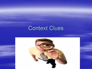 Context Clues