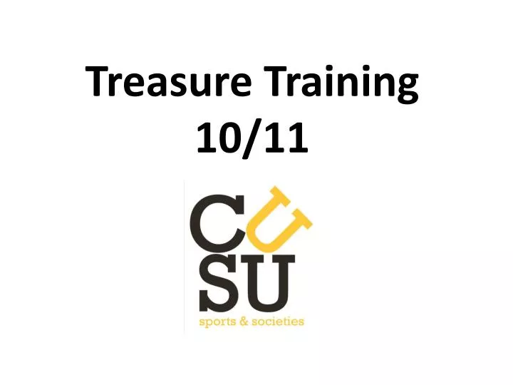 treasure training 10 11