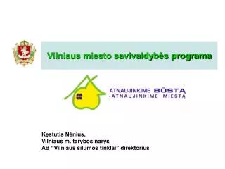 vilniaus miesto savivaldyb s programa