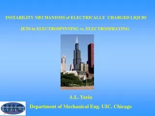 INSTABILITY MECHANISMS of ELECTRICALLY CHARGED LIQUID JETS in ELECTROSPINNING vs. ELECTROSPRAYING