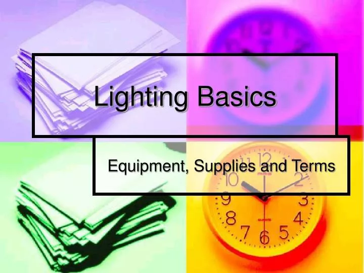 lighting basics