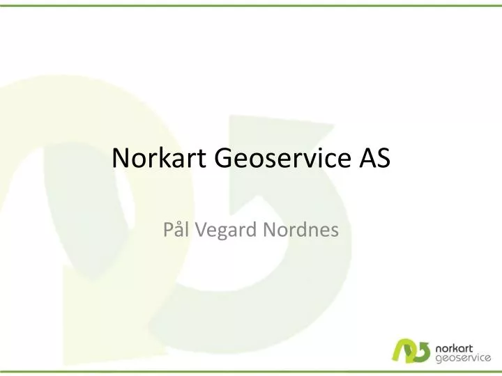 norkart geoservice as