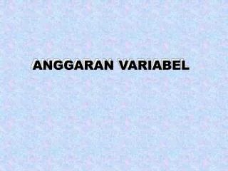 anggaran variabel