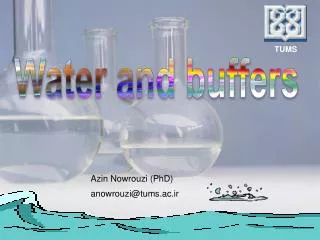 Water and buffers