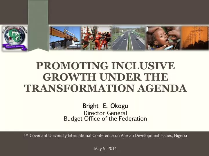 promoting inclusive growth under the transformation agenda