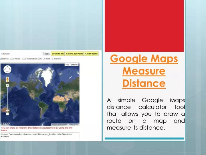 google maps measure distance