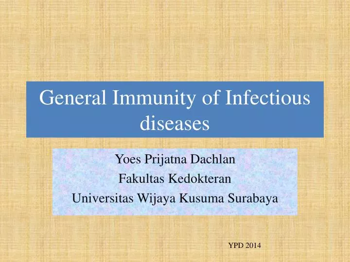 general immunity of infectious diseases