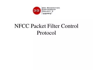 NFCC Packet Filter Control Protocol